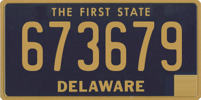 DE license plate 673679