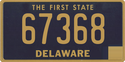 DE license plate 67368