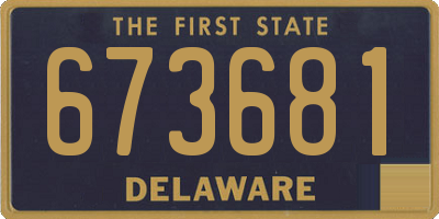 DE license plate 673681