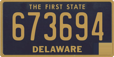 DE license plate 673694