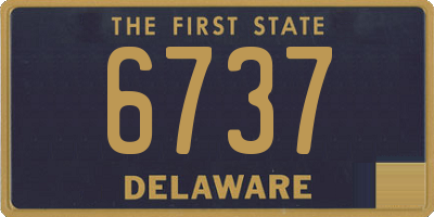 DE license plate 6737