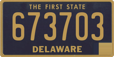 DE license plate 673703