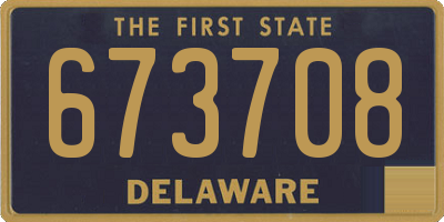 DE license plate 673708