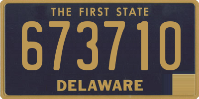 DE license plate 673710
