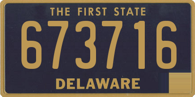 DE license plate 673716