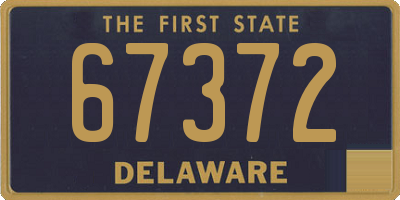 DE license plate 67372