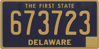 DE license plate 673723