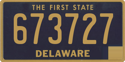 DE license plate 673727