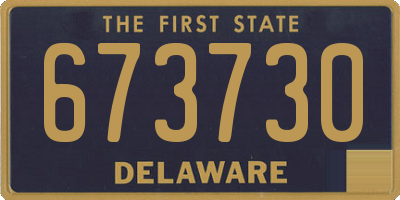 DE license plate 673730