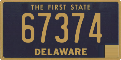 DE license plate 67374