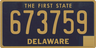 DE license plate 673759