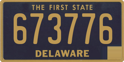DE license plate 673776