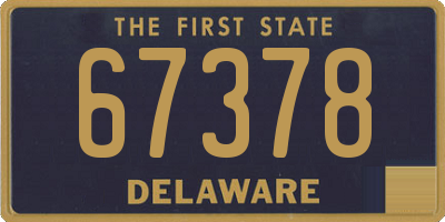 DE license plate 67378