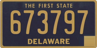 DE license plate 673797