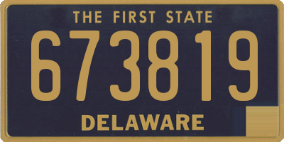 DE license plate 673819
