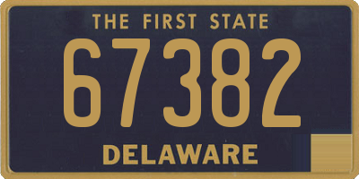DE license plate 67382