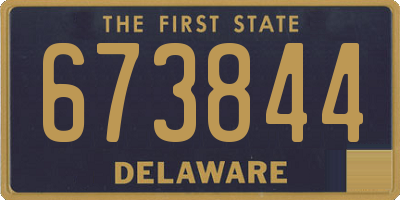 DE license plate 673844