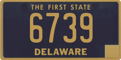 DE license plate 6739