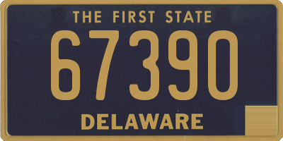 DE license plate 67390