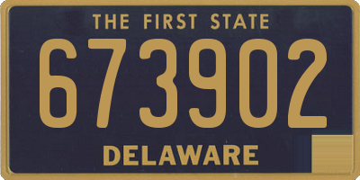DE license plate 673902