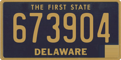 DE license plate 673904