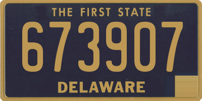 DE license plate 673907