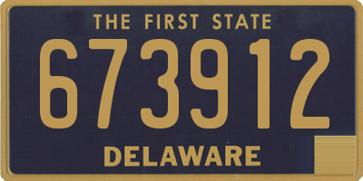 DE license plate 673912