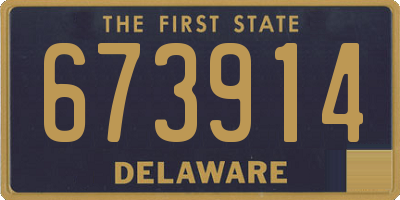DE license plate 673914
