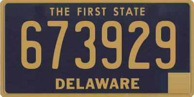 DE license plate 673929