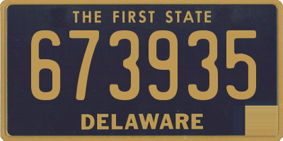 DE license plate 673935
