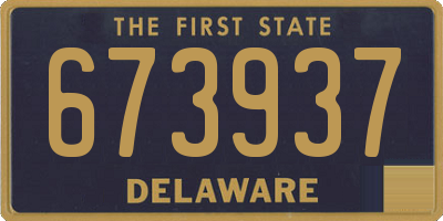 DE license plate 673937