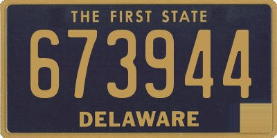 DE license plate 673944