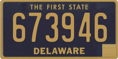 DE license plate 673946