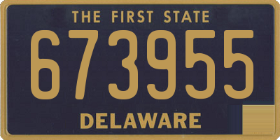 DE license plate 673955