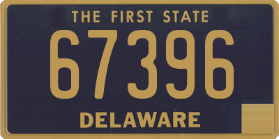 DE license plate 67396