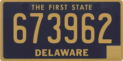 DE license plate 673962