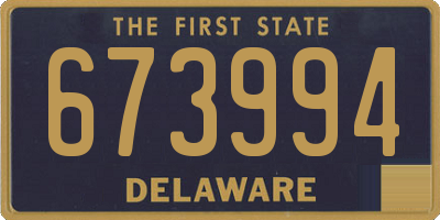 DE license plate 673994