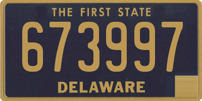 DE license plate 673997