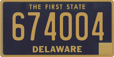 DE license plate 674004