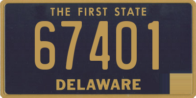 DE license plate 67401