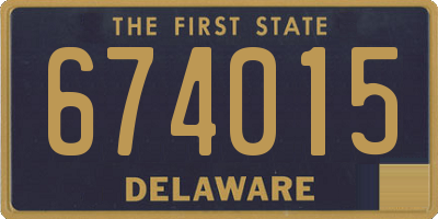 DE license plate 674015