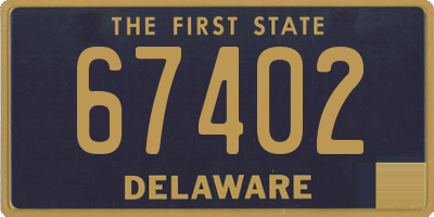DE license plate 67402