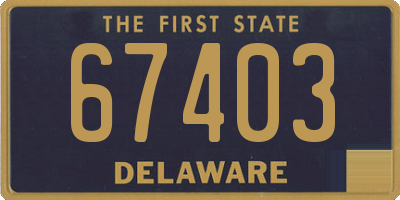 DE license plate 67403