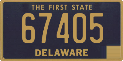 DE license plate 67405