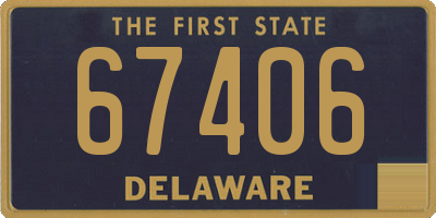 DE license plate 67406