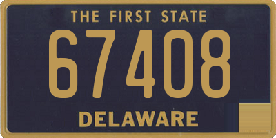 DE license plate 67408