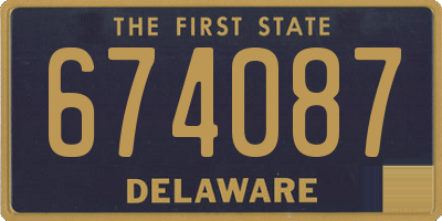 DE license plate 674087