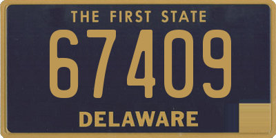 DE license plate 67409