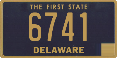 DE license plate 6741