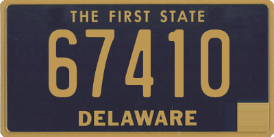 DE license plate 67410